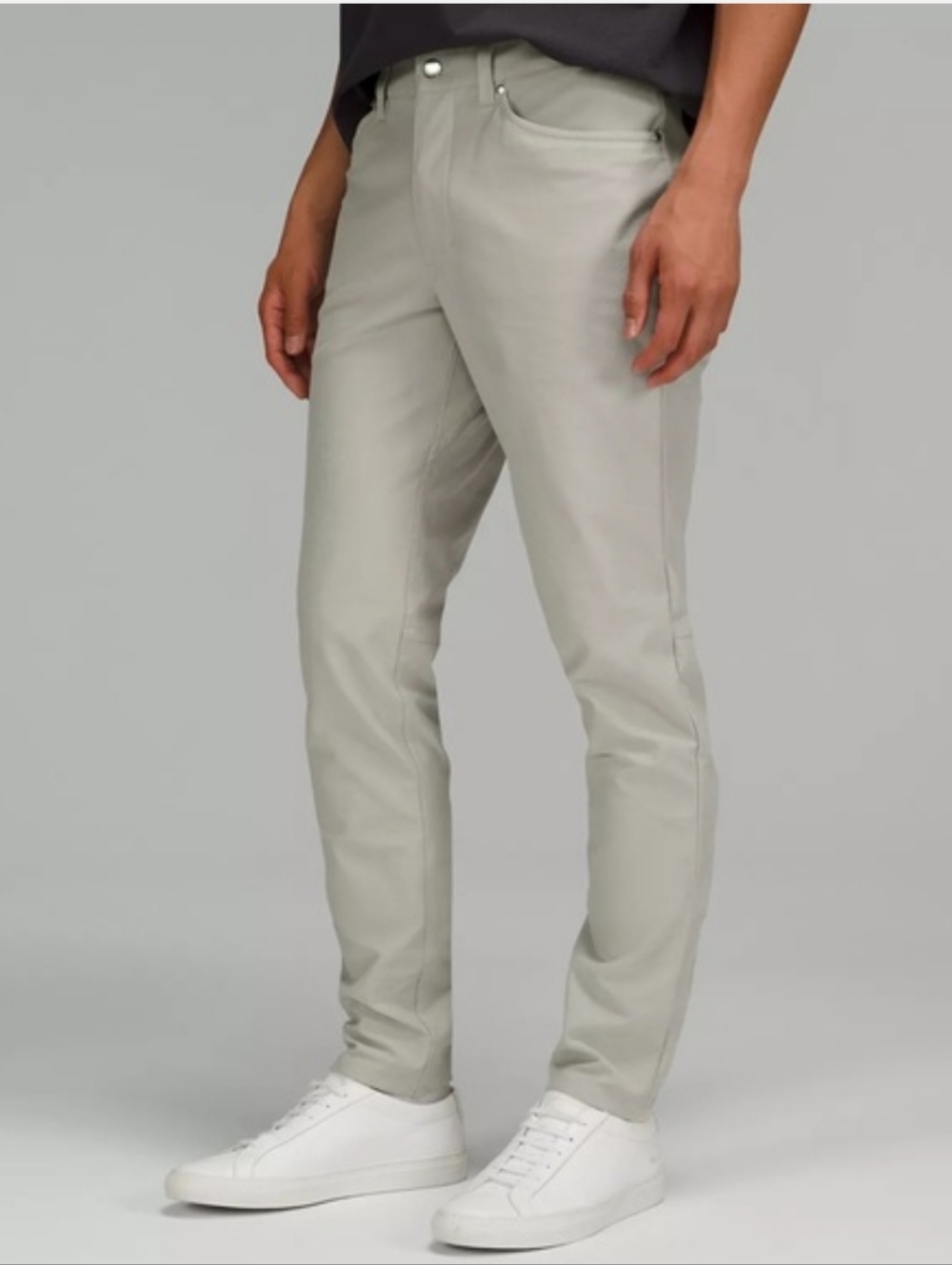 Lululemon ABC Pant Slim Fit Trouser Men's 38 Warpstreme Bone Ivory Chino preppy